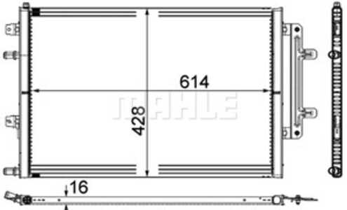 Kylare, motorkylning, Fram, Mitt, audi a8 d4, 4H0145804A