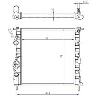 Kylare, motorkylning, renault clio ii, 7700430647, 7700836300, 7701499973