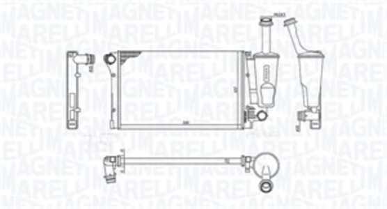 Kylare, motorkylning, fiat panda, panda skåp/halvkombi, 46798741, 51729379