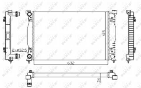 Kylare, motorkylning, audi,seat, 8E0121251, 8E0121251A