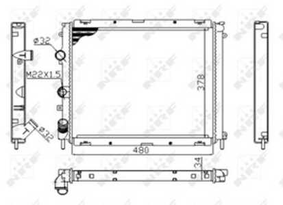 Kylare, motorkylning, renault clio ii, clio skåp/halvkombi ii, kangoo, kangoo express, thalia i, 7700417175, 7700428658, 770083