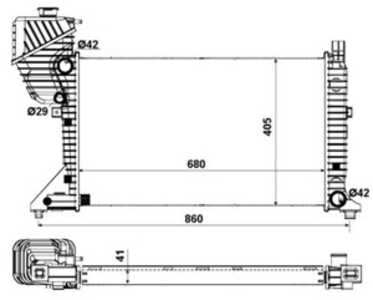 Kylare, motorkylning, mercedes-benz, 9015003500, 9015003600, 9015003900, A9015003500, A9015003600, A9015003900