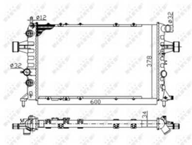 Kylare, motorkylning, opel,vauxhall, 1300197, 1300210, 1300216, 1300241, 1300407, 90570731, 9119483, 9192607, 9193267, 9201018,