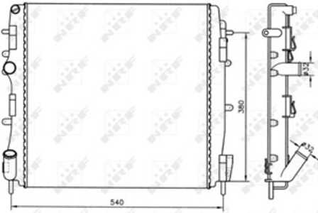 Kylare, motorkylning, renault kangoo, kangoo express, 8200072712, 8200240818