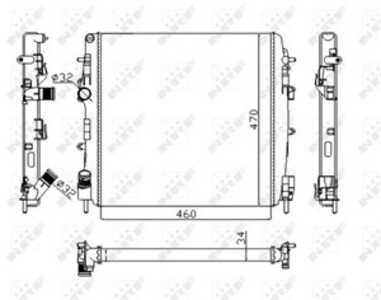 Kylare, motorkylning, renault kangoo, kangoo express, 8200072713