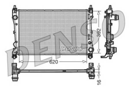 Kylare, motorkylning, fiat doblo buss, doblo cargo, doblo flak/chassi, 51812209, 51938013