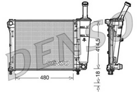 Kylare, motorkylning, fiat 500, 500 c, ford ka, 51787115