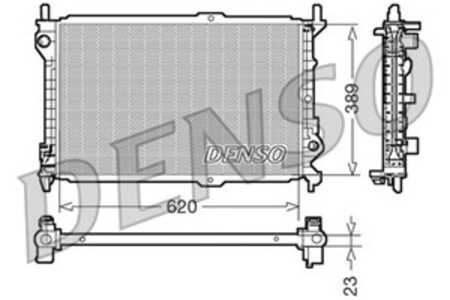 Kylare, motorkylning, ford tourneo connect, transit connect, 2T148005AD, 4367089