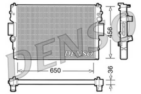 Kylare, motorkylning, iveco daily flak/chassi iii, daily flak/chassi iv, daily skåp iii, daily skåp iv, 500039637, 504045489, 5