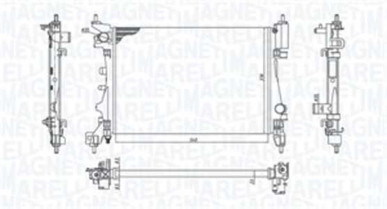 Kylare, motorkylning, citroën,fiat,peugeot, 1330T8, 51780706, 51790774