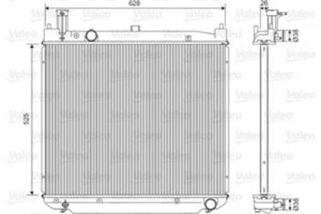 Kylare, motorkylning, toyota hiace buss iv, hiace skåp iv, hiace skåp v, 1640030110, 16400-30110