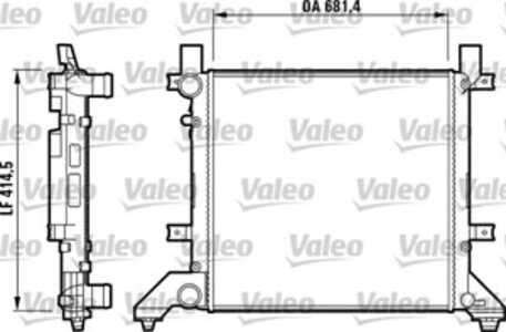 Kylare, motorkylning, vw lt 28-35 buss ii, lt 28-46 flak/chassi ii, lt 28-46 skåp ii, 2D0121253B, 2D0121253E