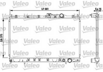 Kylare, motorkylning, mitsubishi colt iv, galant vii, galant sedan vii, lancer v, lancer station wagon v, MB660562, MB845790, M