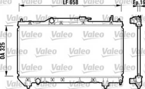 Kylare, motorkylning, toyota avensis, avensis kombi, avensis liftback, 1640002270, 16400-02270, 1640002310, 16400-02310