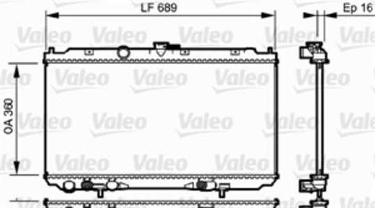 Kylare, motorkylning, nissan primera, primera hatchback, primera kombi, 21460AV600, 21460-AV600