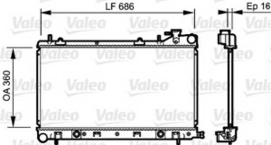 Kylare, motorkylning, subaru forester, 45111SA031, 45111-SA031