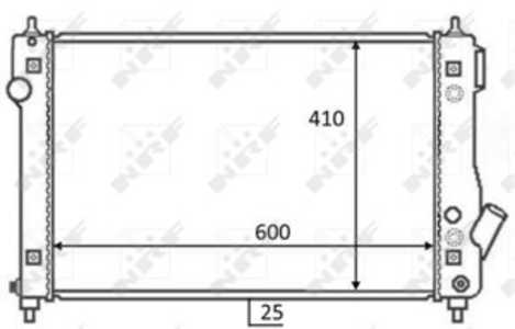 Kylare, motorkylning, chevrolet aveo / kalos halvkombi, aveo / kalos sedan, 95227752, 95227753, 96942180, 96942181, 96942183, 9