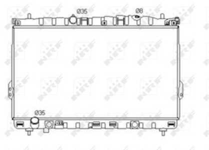 Kylare, motorkylning, hyundai highway van, trajet, trajet skåp/stor limousine, 253103A000, 253103A100, 253103A101