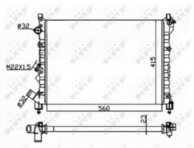 Kylare, motorkylning, renault espace iii, laguna i, laguna grandtour i, 7701038237, 8660000472