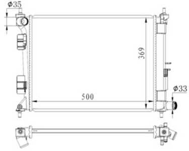 Kylare, motorkylning, hyundai i20 ii, i20 active, i20 coupé ii, i20 hatchback van ii, 25310C8000