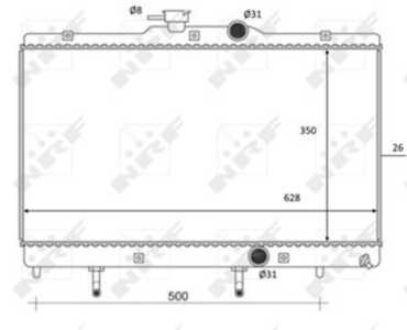 Kylare, motorkylning, toyota corolla, corolla compact, corolla kombi, corolla liftback, 164000D030, 164000D040, 164000D050, 164