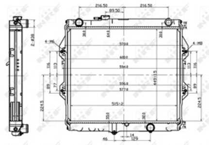 Kylare, motorkylning, toyota hilux pick-up vi, 1640030080