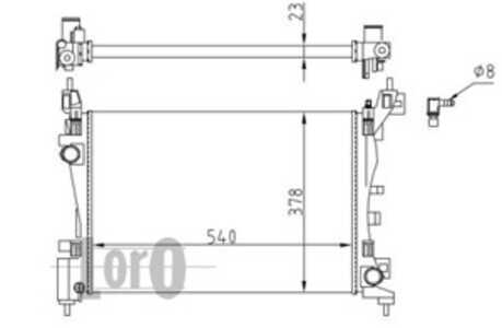 Kylare, motorkylning, citroën,fiat,peugeot, 1330.T8, 51790774