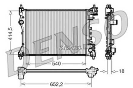 Kylare, motorkylning, alfa romeo mito, fiat doblo flak/chassi, 50512102, 50522910, 50540515