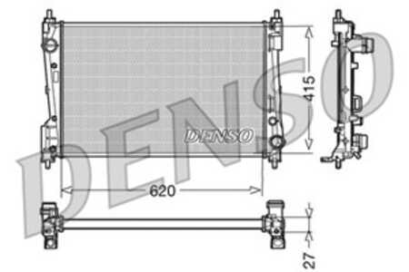 Kylare, motorkylning, fiat grande punto, linea, punto evo, punto skåp/halvkombi, 1300297, 13313296, 55700448, 55704136