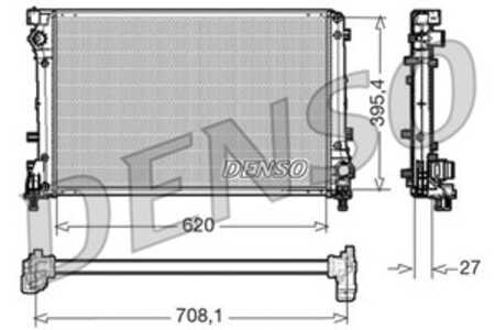 Kylare, motorkylning, abarth 500 / 595 / 695, 500c / 595c / 695c, 51819061, 51835027, 51934451