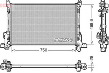 Kylare, motorkylning, fiat,opel,renault, 214103569R, 214104966R, 4422795, 6000618062, 93868888