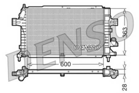 Kylare, motorkylning, opel,vauxhall, 1300269, 13143570