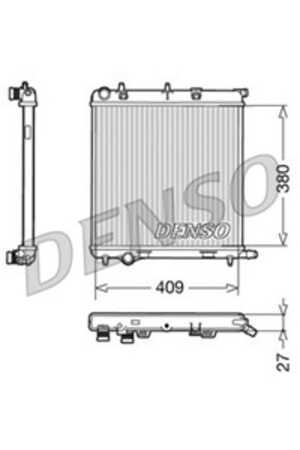 Kylare, motorkylning, citroën c2, c3 i, c3 ii, c3 pluriel, peugeot 1007, 207, 207 cc, 207 sw, 1330S1