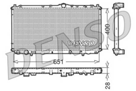 Kylare, motorkylning, mitsubishi carisma, carisma sedan, volvo s40 i, v40 kombi, 8602106, 8602107, MB925662, MR187415, MR911492