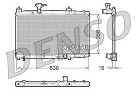 Kylare, motorkylning, toyota yaris, yaris verso, 1640033070