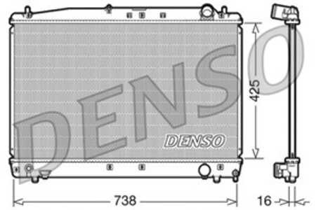 Kylare, motorkylning, toyota avensis, avensis kombi, avensis liftback, avensis sedan, avensis verso, 1640027050