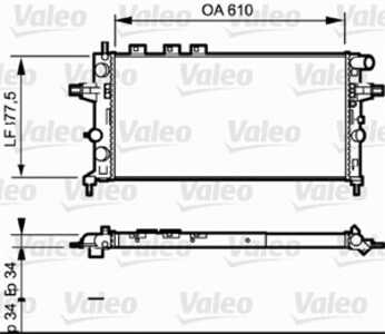 Kylare, motorkylning, opel,vauxhall, 1300198, 1300208, 1300215, 9119484, 9192578, 9193268