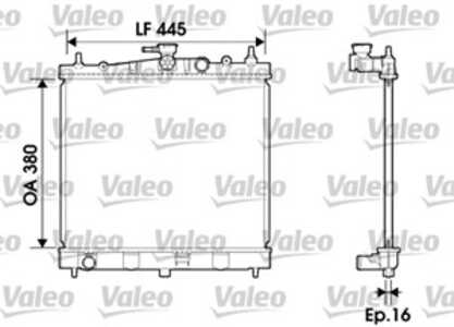 Kylare, motorkylning, nissan micra iii, micra c+c iii, note, renault clio iii, clio grandtour iii, modus / grand modus, 21400AX