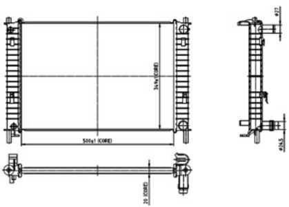 Kylare, motorkylning, ford fiesta v, fiesta van v, fusion, mazda 2, 1141491, 1152149, 1206550, 1214085, 1214784, 1221705, 13258