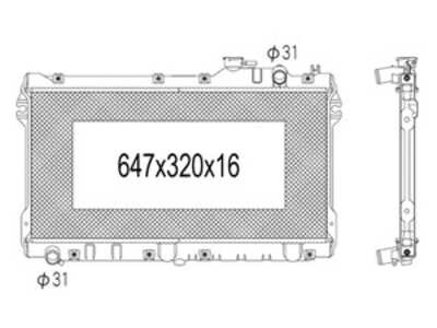 Kylare, motorkylning, mazda mx-5 i, B61P15200A, B61P-15-200A, BPE815200, BPE8-15-200