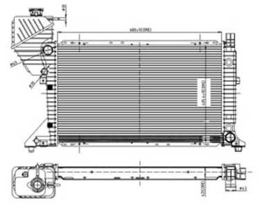 Kylare, motorkylning, mercedes-benz, 9015003500, 9015003600, 9015003900, A9015003500, A9015003600, A9015003900