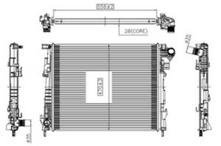 Kylare, motorkylning, nissan,opel,renault, 2140000Q0C, 21400-00Q0C, 4416948, 8200411166, 93854164