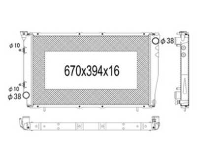 Kylare, motorkylning, subaru legacy iii, legacy kombi iii, 45199AC210, 45199AC250