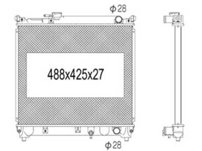 Kylare, motorkylning, suzuki vitara, vitara cabrio, 1770056B00, 17700-56B00, 1770056B01, 17700-56B01, 1770086C01, 17700-86C01