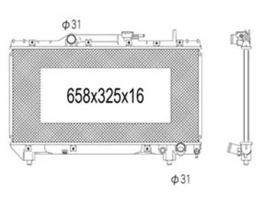 Kylare, motorkylning, toyota carina e vi, carina e sedan vi, carina e sportswagon vi, 1640074820, 1640074840