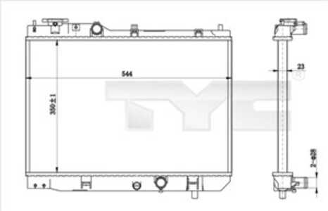 Kylare, motorkylning, mazda 323 f vi, 323 s vi, premacy, mini mini countryman, RF3F-15-200, RF3F-15-200A, RF3F-15-200B, RF3F-15