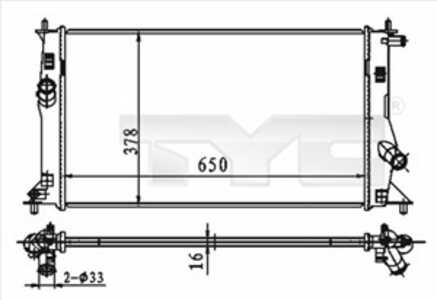 Kylare, motorkylning, mazda 5, LBF715200A, LBF7-15-200A, LFB715200A, LFB7-15-200A, RF7N15200, RF7N-15-200