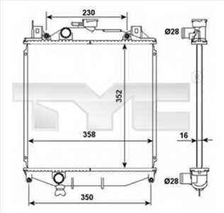 Kylare, motorkylning, subaru justy ii, suzuki swift cabriolet, swift halvkombi ii, swift sedan ii, 1770060820, 1770060821, 1770