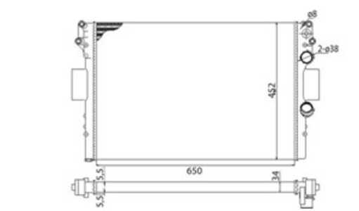 Kylare, motorkylning, iveco daily flak/chassi iii, daily skåp iii, 504008108, 99488591