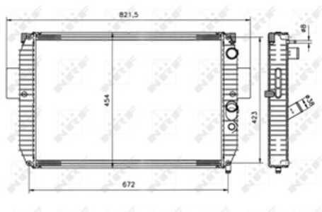 Kylare, motorkylning, iveco daily buss ii, daily flak/chassi ii, daily skåp ii, daily tipp ii, 131226311, 93818439, 93822628, 9